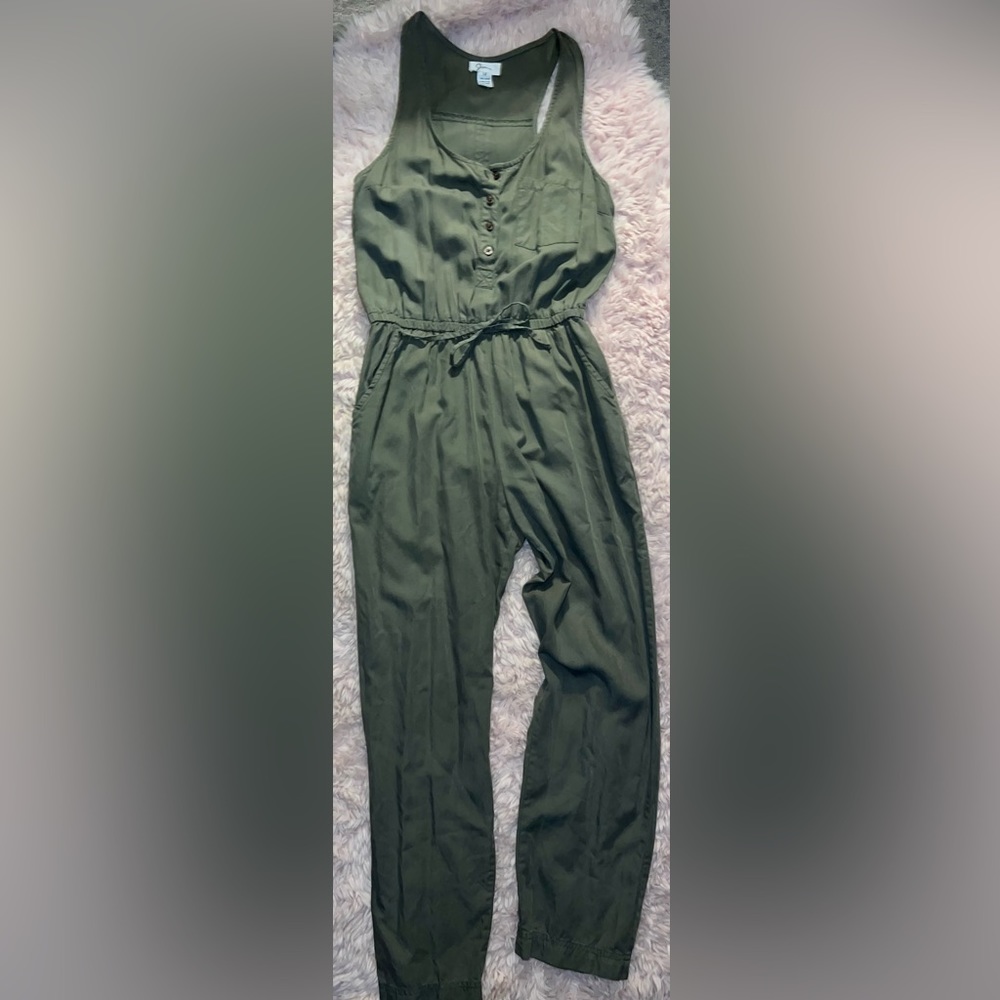 Green jumpsuit